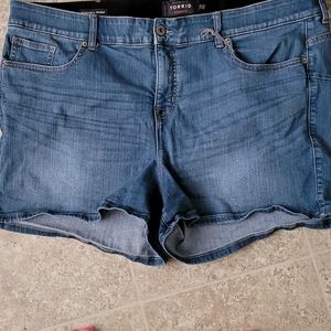 Torrid Denim Shorts. Bombshell Skinny